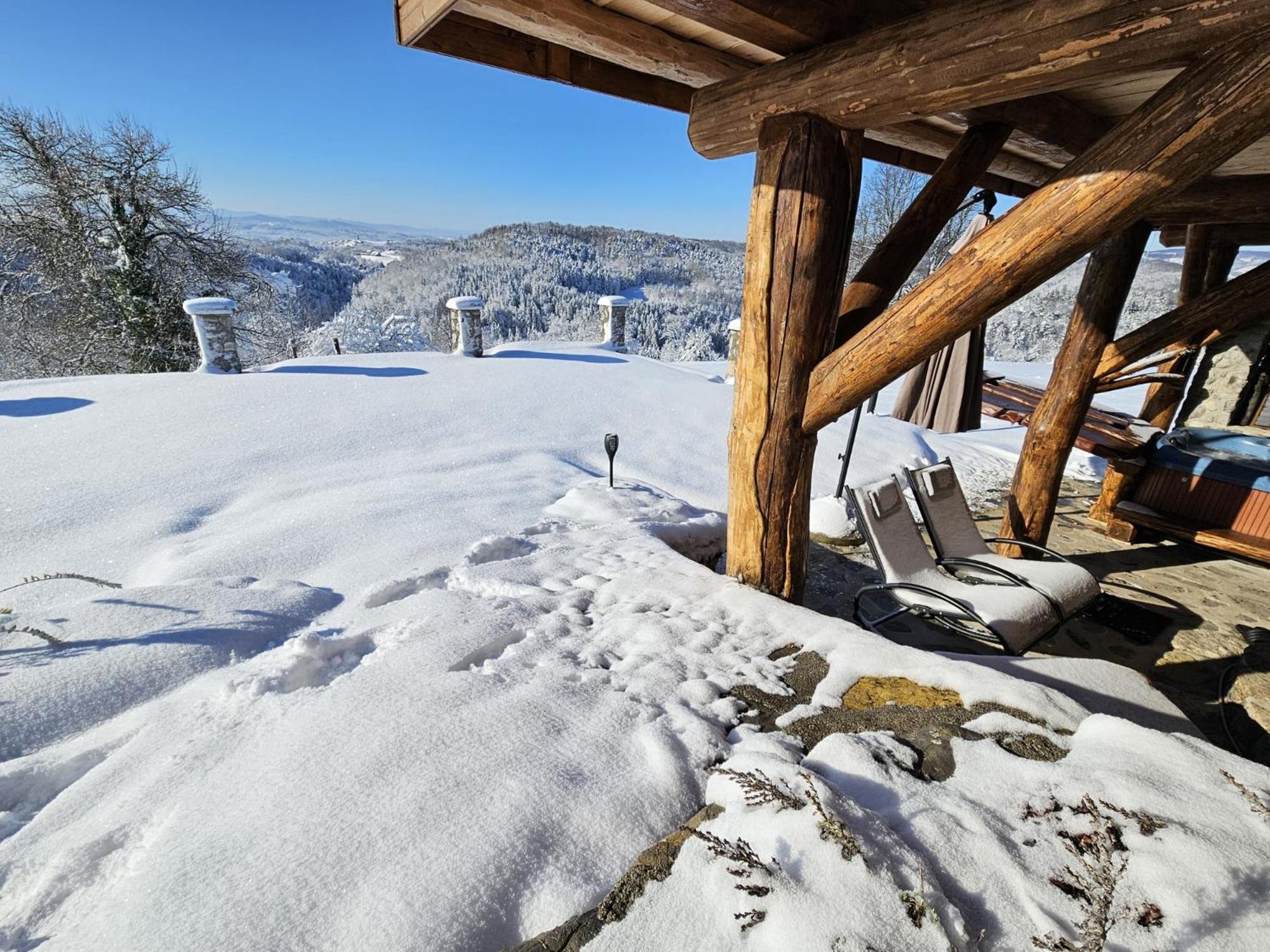Zerko Holiday Home - Vineyard Chalet With Sauna And Jacuzzi Free Mirna Εξωτερικό φωτογραφία